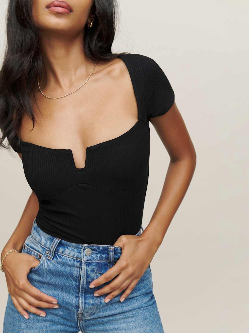 Reformation Emely Knit Top